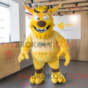 Postava maskota citronově...