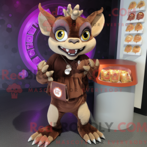 Mascot character of a Brown...