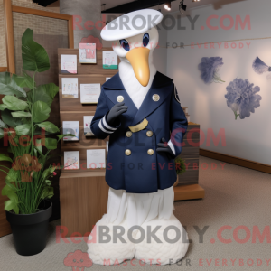 Maskotkarakter av en Navy...