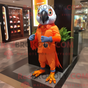 Maskotkarakter af en orange...