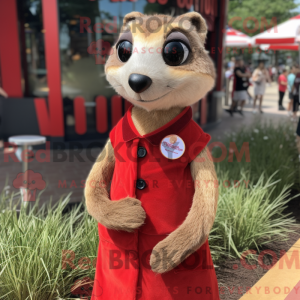 Mascot character of a Red...