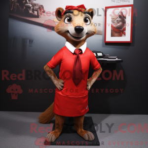 Mascot character of a Red...