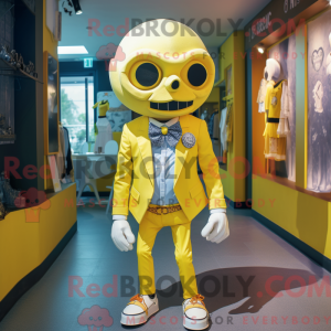 Maskot postava Lemon Yellow...