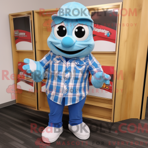 Postava maskota Sky Blue...