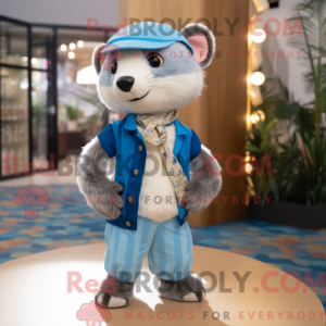 Mascot character of a Blue...