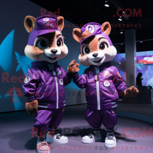 Postava maskota Purple...