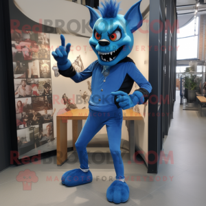 Blue Devil mascotte kostuum...