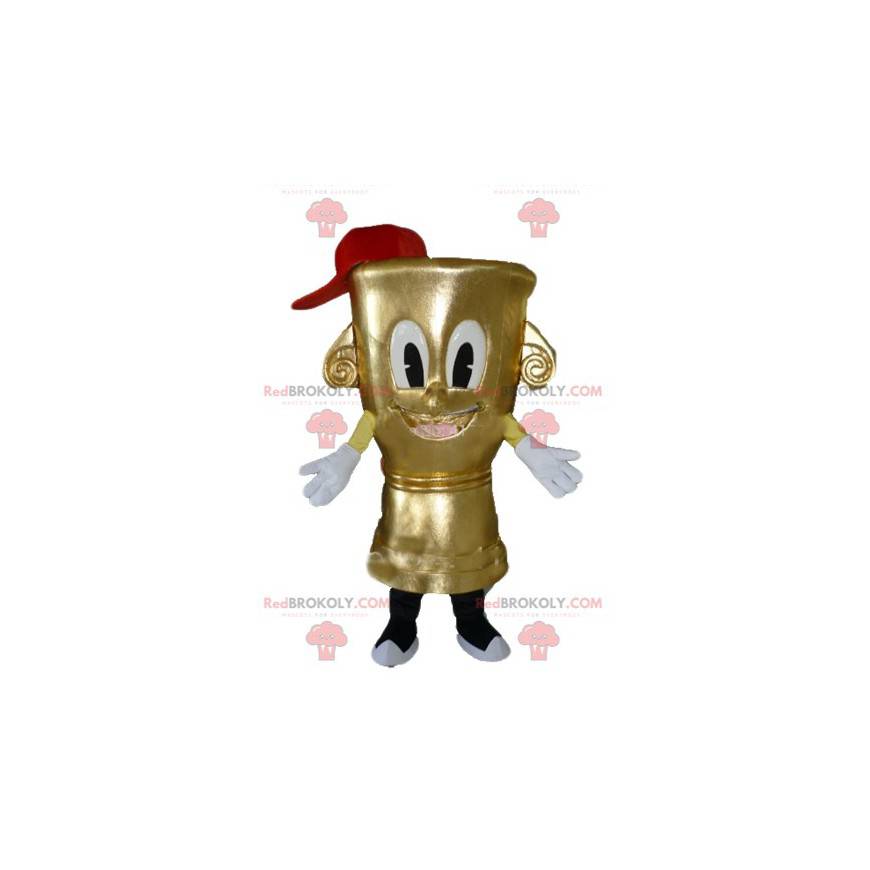 Mascote castiçal muito fofo e sorridente - Redbrokoly.com