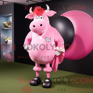 Mascot character of a Pink...
