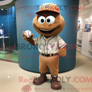 Mascot character of a Brown...