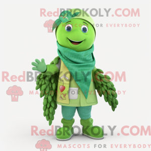 Mascot character of a Green...
