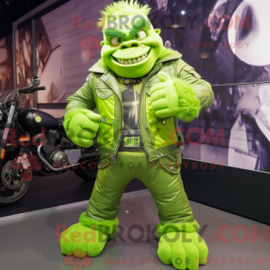 Mascot character of a Lime...