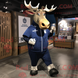 Mascot character of a Navy...