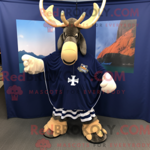 Mascot character of a Navy...