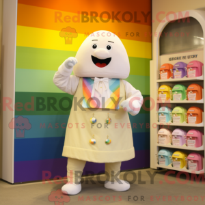 Maskot karakter af en creme...