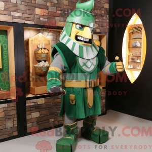Mascot character of a Green...