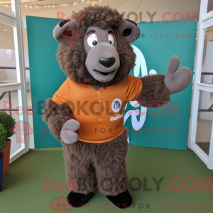 Mascot character of a Brown...