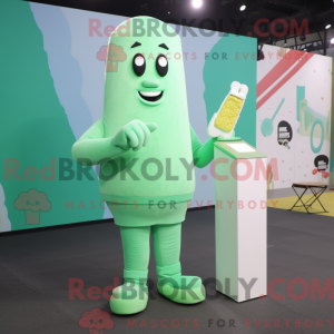 Mascot character of a Green...
