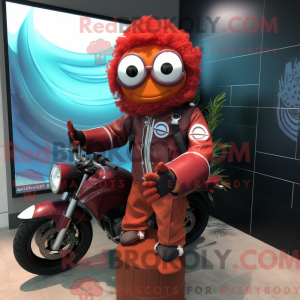 Personaje mascota de un pez...