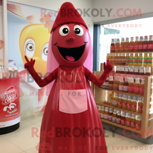 Mascot character of a Pink...