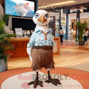 Mascot character of a Brown...