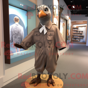 Mascot character of a Brown...