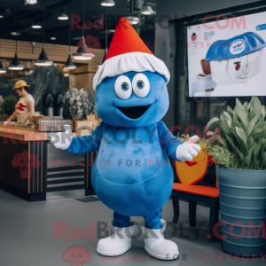 Mascot character of a Blue...