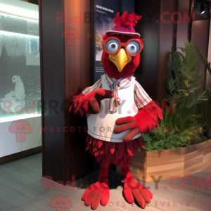 Personaje mascota de gallos...