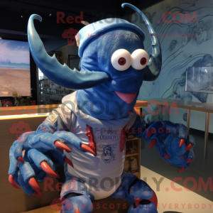 Mascot character of a Blue...