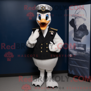 Mascot character of a Navy...