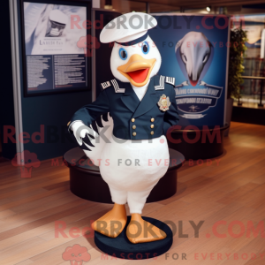 Maskotkarakter af en Navy...