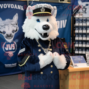 Maskotkarakter av en Navy...