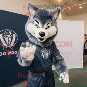 Mascot character of a Navy...