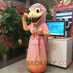 Mascot character of a Peach...