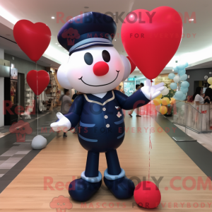 Personaje mascota de globos...