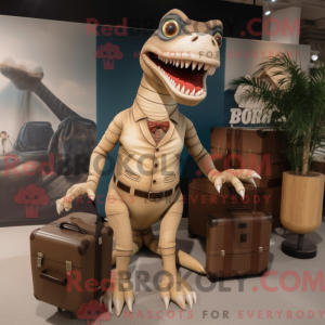 Mascot karakter van een Tan...