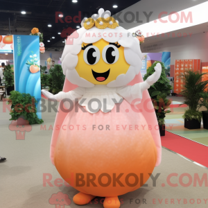 Maskot-karakter af en Peach...