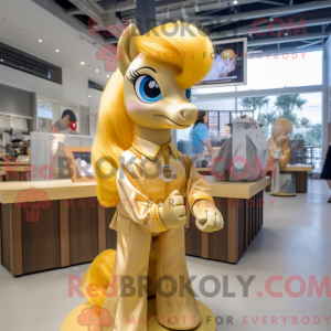 Mascot character of a Gold...
