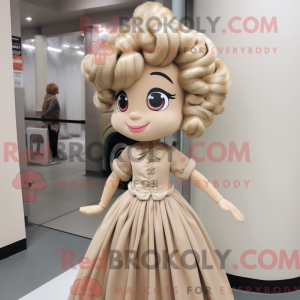 Mascot karakter van een Tan...
