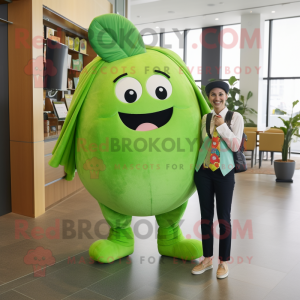 Lime Green Rädisa maskot...