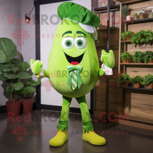 Lime Green Radish mascotte...