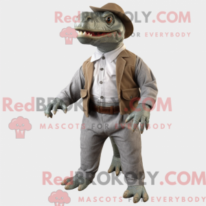 Postava maskota šedého...
