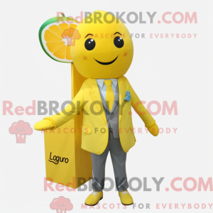 Mascot character of a Lemon...