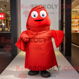 Maskotkarakter af en Red...