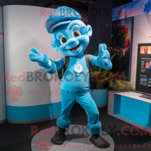Personagem de máscara de um...