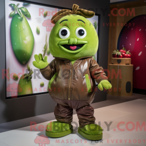 Mascot character of a Olive...