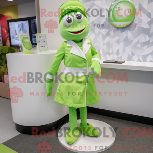 Mascot character of a Lime...