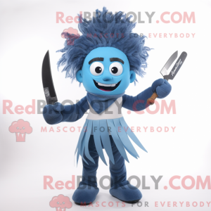 Mascot character of a Blue...