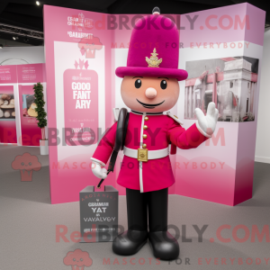Mascot character of a Pink...
