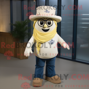 Maskotfigur af en Cream...